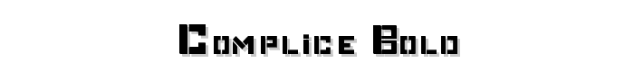 Complice Bold font